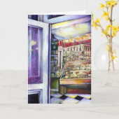 Carte Froid Brew dans un Hot Deli (Fleur jaune)