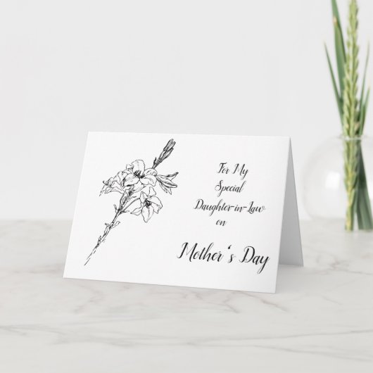 Carte (From Me) Joyeuse fête des mères Belle-fille (Devant)