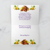 Carte From our Family to Yours, Thanksgiving (Intérieur)