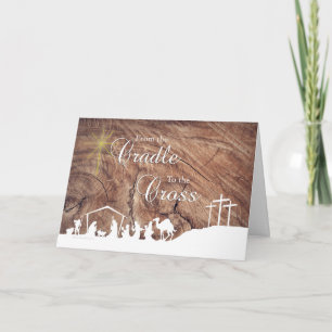 Carte From the Cradle to the Cross Christmas Card