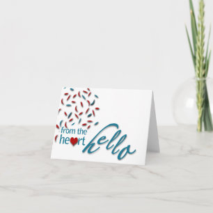 Carte From the heart hello