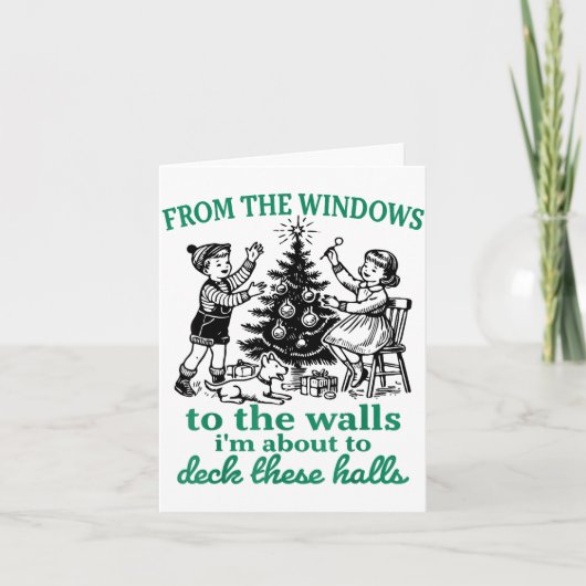 Carte From The Windows To The Walls Funny Christmas Tree (Devant)