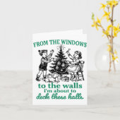 Carte From The Windows To The Walls Funny Christmas Tree (Fleur jaune)