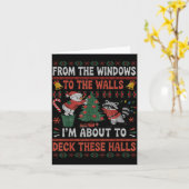 Carte From The Windows To The Walls Raccoon Christmas Ug (Fleur jaune)
