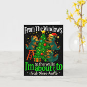 Carte From The Windows To The Walls Raccoon Funny Christ (Fleur jaune)