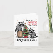 Carte From The Windows To Walls I'm About Deck These Hal (Devant)