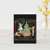 Carte From The Windows To Walls I'm About Deck These Hal (Fleur jaune)