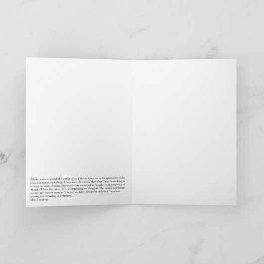 Carte From thinking to awareness (Intérieur)