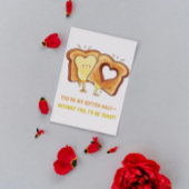 Carte Fromage au beurre grillé fondant mignon pour la Sa