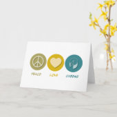Carte Fromage d'amour de paix (Fleur jaune)