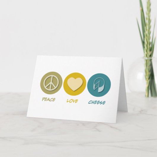 Carte Fromage d'amour de paix (Devant)