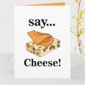 Carte Fromage Foodie Drôle Anniversaire (Fleur jaune)