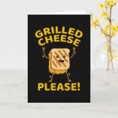 Carte Fromage grillé S'il vous plaît (Fleur jaune)