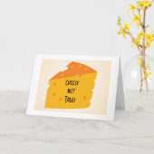 CARTE FROMAGE MAIS VRAI=HEUREUX JE PARTAGE ANNIVERSAIRE (Fleur jaune)