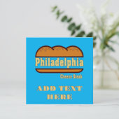Carte Fromage Philadelphie Steak (Debout devant)