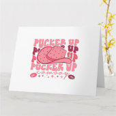 Carte Froncez les lèvres Cowboy Saint-Valentin western  (Fleur jaune)