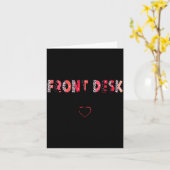 Carte Front Receptionist Desk Valentines Day Hostal Nurs (Fleur jaune)