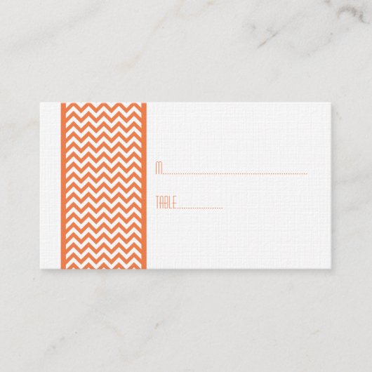 Carte Frontal Orange Chevron (Devant)
