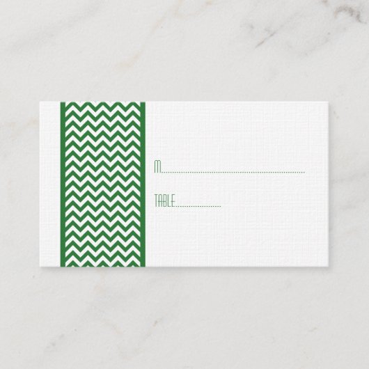 Carte Frontale Chevron Vert (Devant)