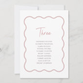 Carte frontalière rose ondulée moderne (Devant)