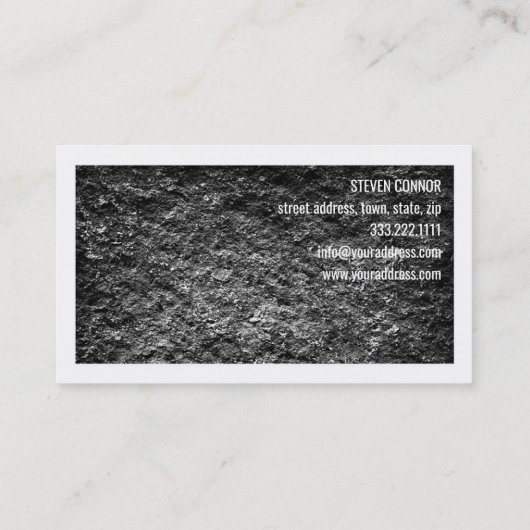 Carte frontière blanche de l'architecte Rough Ceme (Dos)