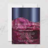 Carte Frontière Rose de Bourgogne QR Code Marsala Blue N (Devant)