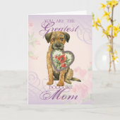 Carte Frontière Terrier Heart Maman (Fleur jaune)