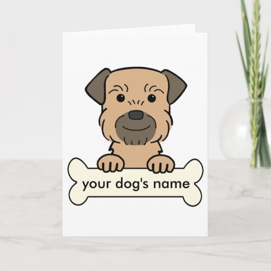 Carte Frontière Terrier personnalisée (Devant)
