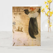 Carte Frontispice par Toulouse-Lautrec (Fleur jaune)