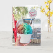 Carte Frost Bite Seaside Floride 30A Aquarelle (Fleur jaune)