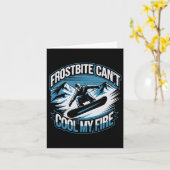 Carte Frostbite ne peut pas Cool Mon Fire Snowboard hive (Fleur jaune)
