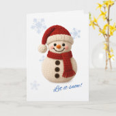 Carte Frosty hugs & snowy smiles (Fleur jaune)