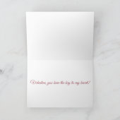 Carte Frosty Key to My Heart Valentine Card (Intérieur)