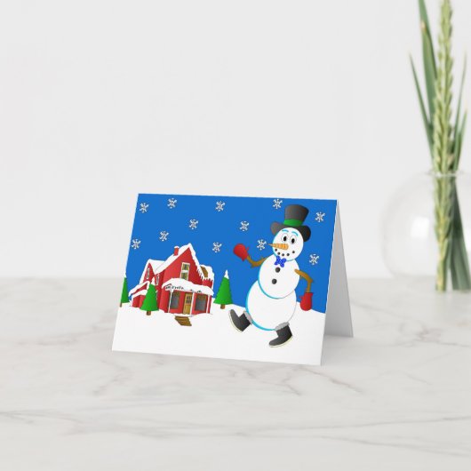 Carte Frosty the Snowman par Joel Anderson (Devant)
