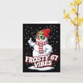 Carte Frosty Vibes 67 Snowman For Winter - Six Seven Mem (Fleur jaune)