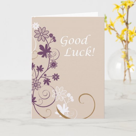 Carte Frotles bonne chance (Fleur jaune)