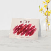 Carte Frottage de cristal de rubis (Fleur jaune)