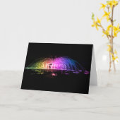 Carte Frotter l'arc-en-ciel (Fleur jaune)