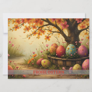 Carte Frühlingsblütenzauber mit Ostéréierpracht