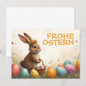 Carte Frühlingsgrüß vom Osterhasen (Devant / Derrière)