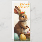 Carte Frühlingsgrüß vom Osterhasen (Devant / Derrière)