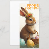 Carte Frühlingsgrüß vom Osterhasen (Devant / Derrière)