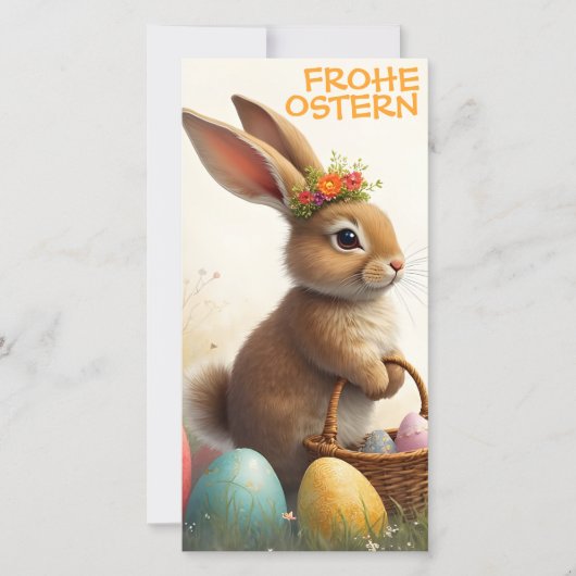 Carte Frühlingsgrüß vom Osterhasen (Devant)