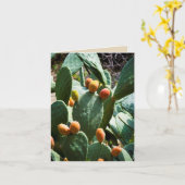 Carte Fruit de cactus à poires (Fleur jaune)