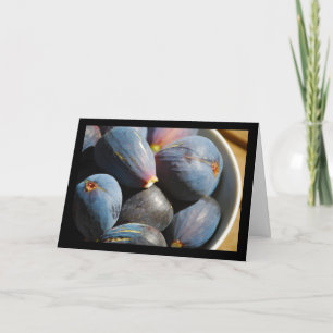 Carte Fruit de figue violette dans un bol