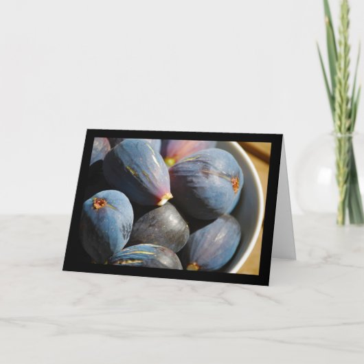 Carte Fruit de figue violette dans un bol (Devant)