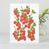 Carte Fruit de framboise (Debout devant)