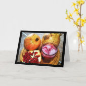 Carte Fruit de grenade et jus (Fleur jaune)