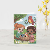 Carte Fruit de l'Esprit : Douceur pour Enfants (Fleur jaune)