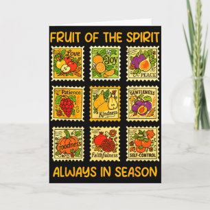 Carte Fruit de l'Esprit Foi chrétienne Jésus Dieu Amour